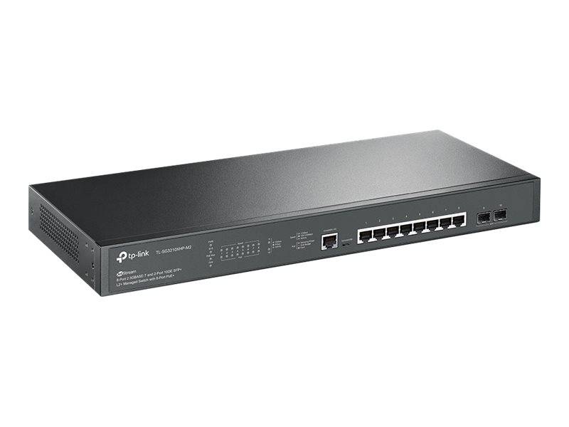TP-Link JetStream TL-SG3210XHP-M2 V2 - Switch - managed - 8 x 10/100/1000/2.5G + 2 x 10 Gigabit SFP+ - an Rack montierba