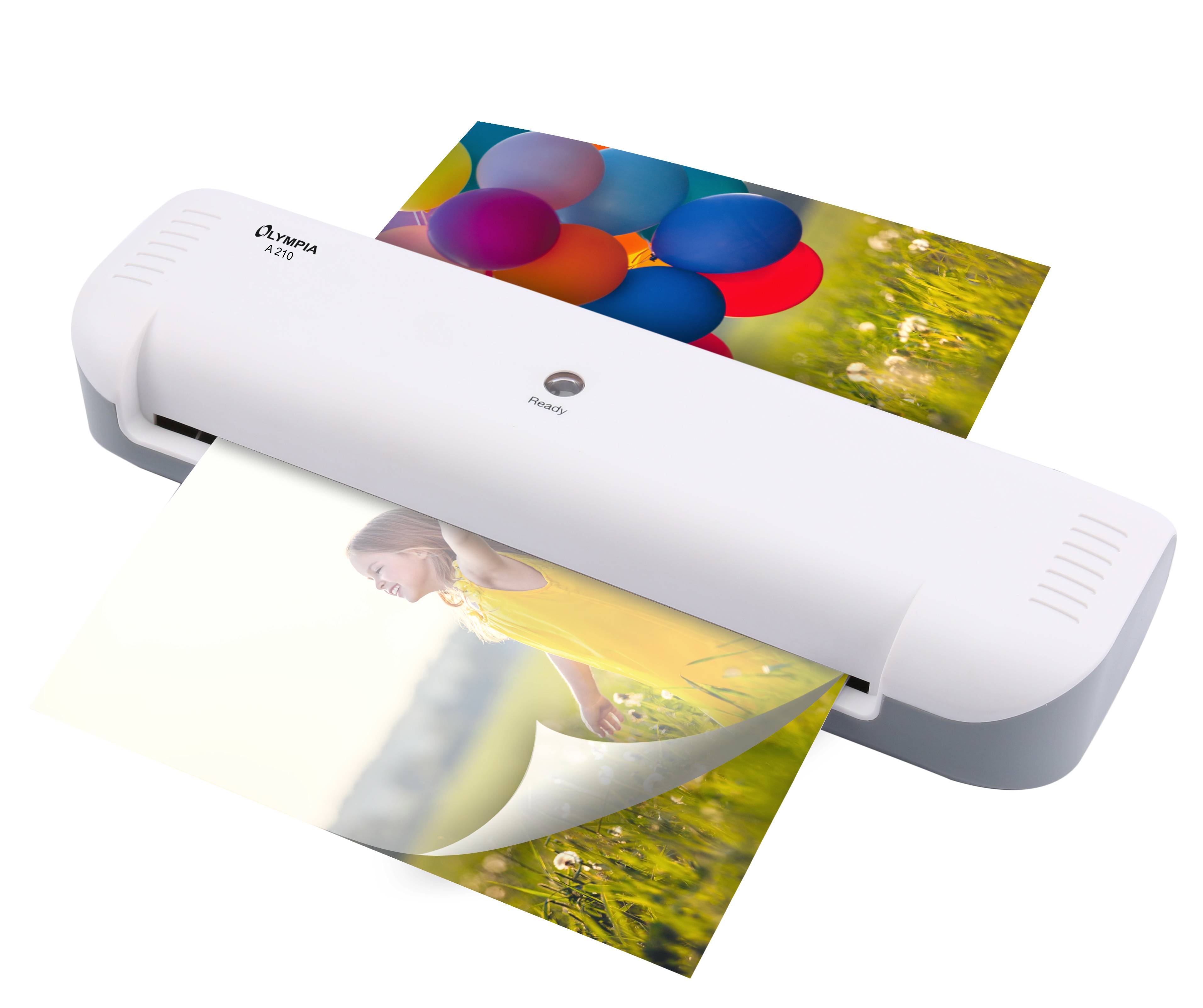 Olympia A 210, 23 cm, Heisslaminator, 4 min, 300 mm/min, 0,5 mm, A4