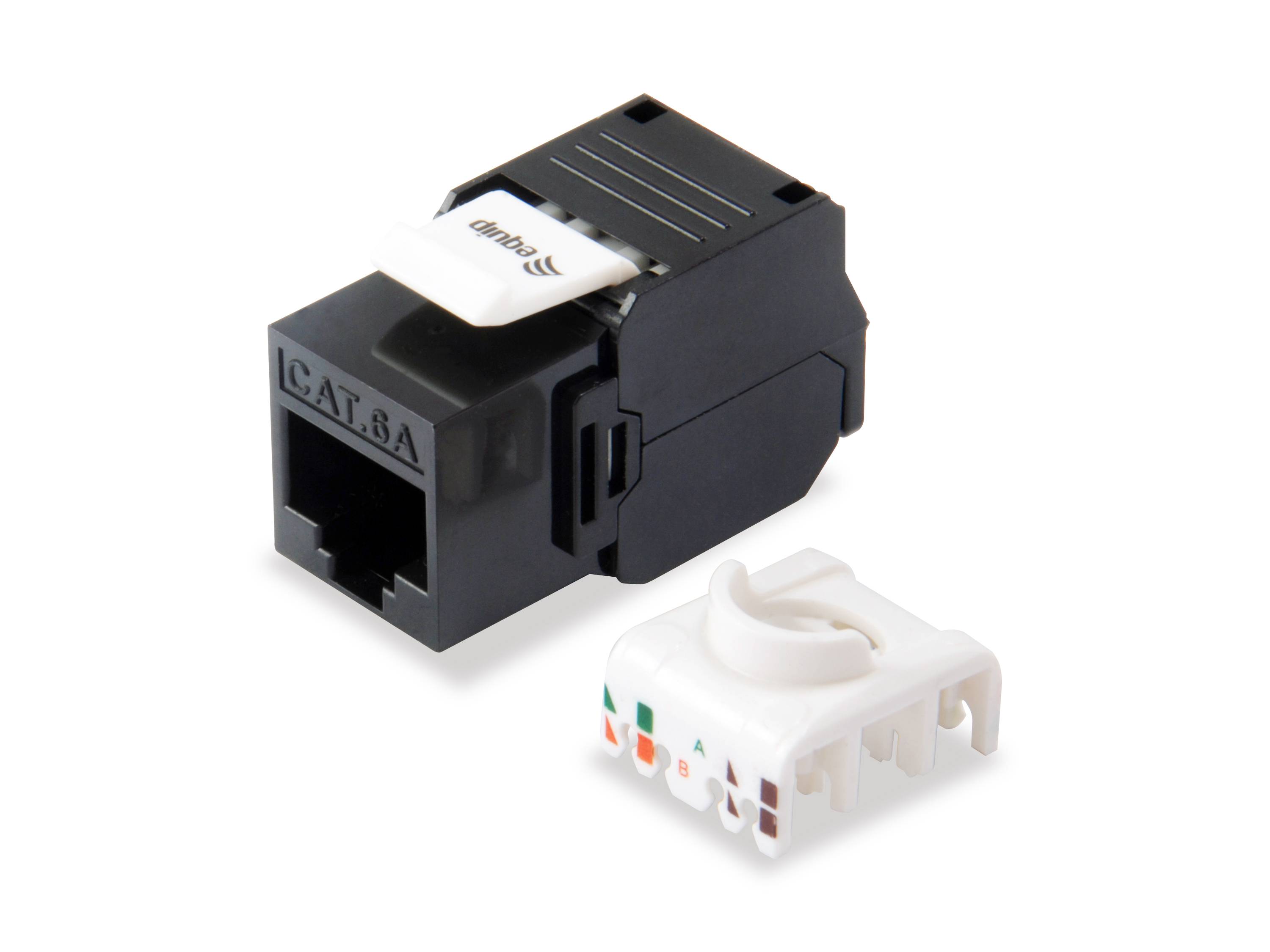 equip Pro - Keystone Jack - RJ-45 - Schwarz (Packung mit 8)