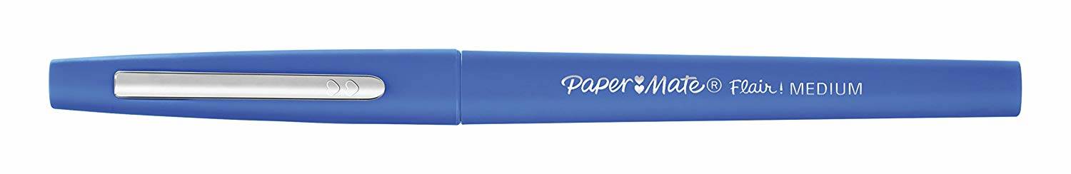 Papermate Flair, Medium, 1 Farben, Blau, Rundspitze, 1 mm, Blau