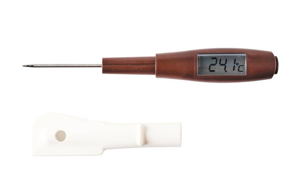 2 in 1 Silikonschaber & Thermometer