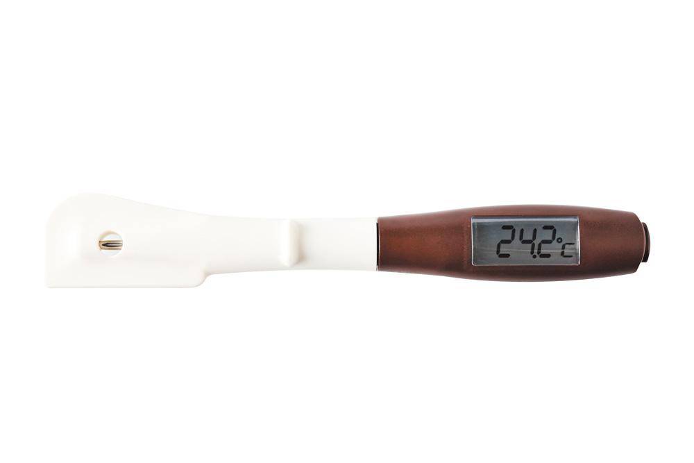 2 in 1 Silikonschaber & Thermometer