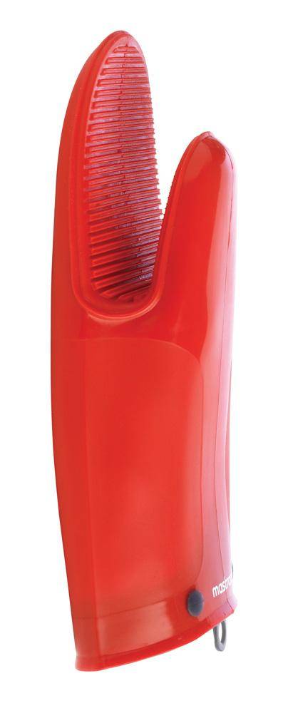 Küchenhandschuh aus Silikon und Baumwolle – rot