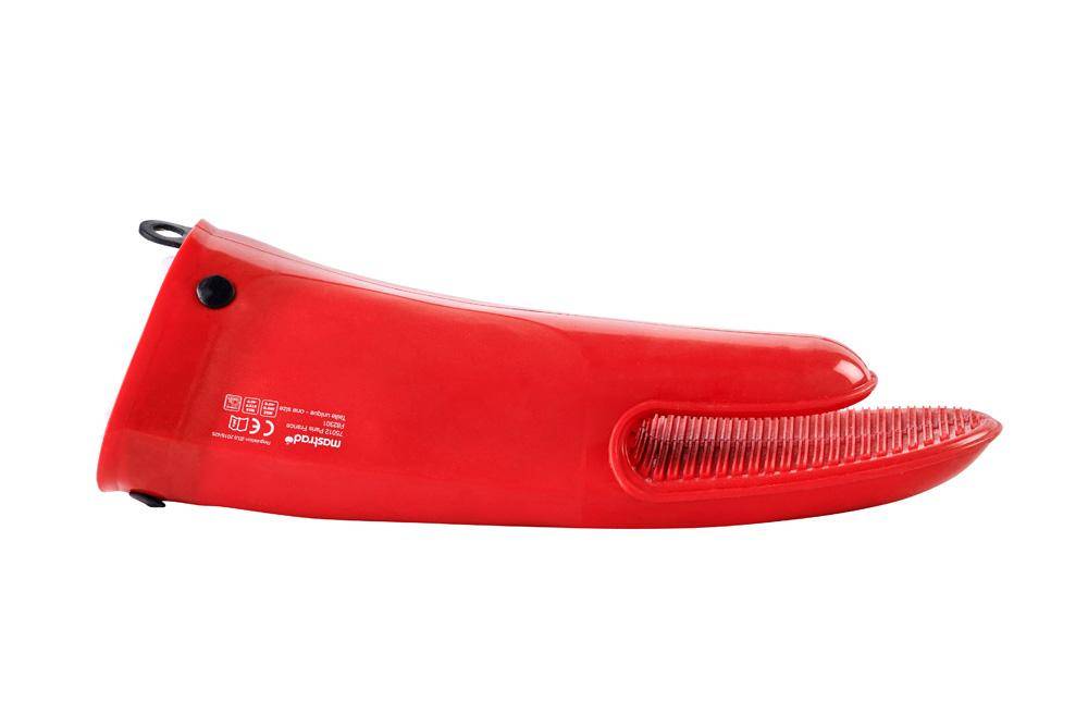 Küchenhandschuh aus Silikon und Baumwolle – rot