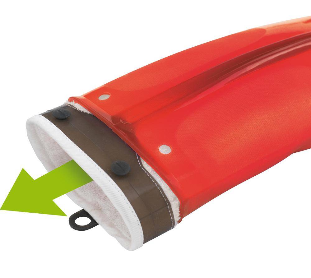 Küchenhandschuh aus Silikon und Baumwolle – rot