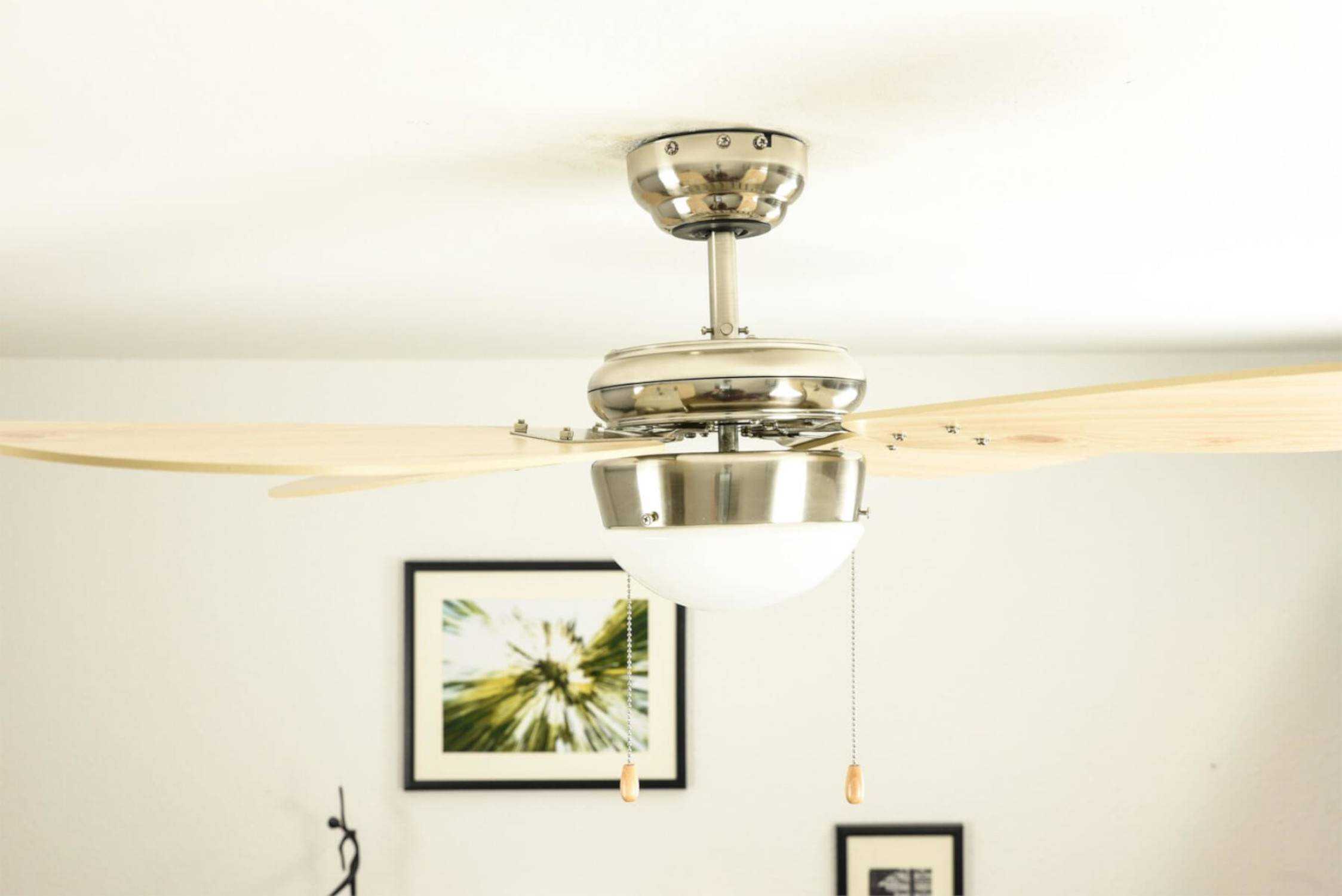 Deckenventilator Classic 105 cm Nickel / Kiefer