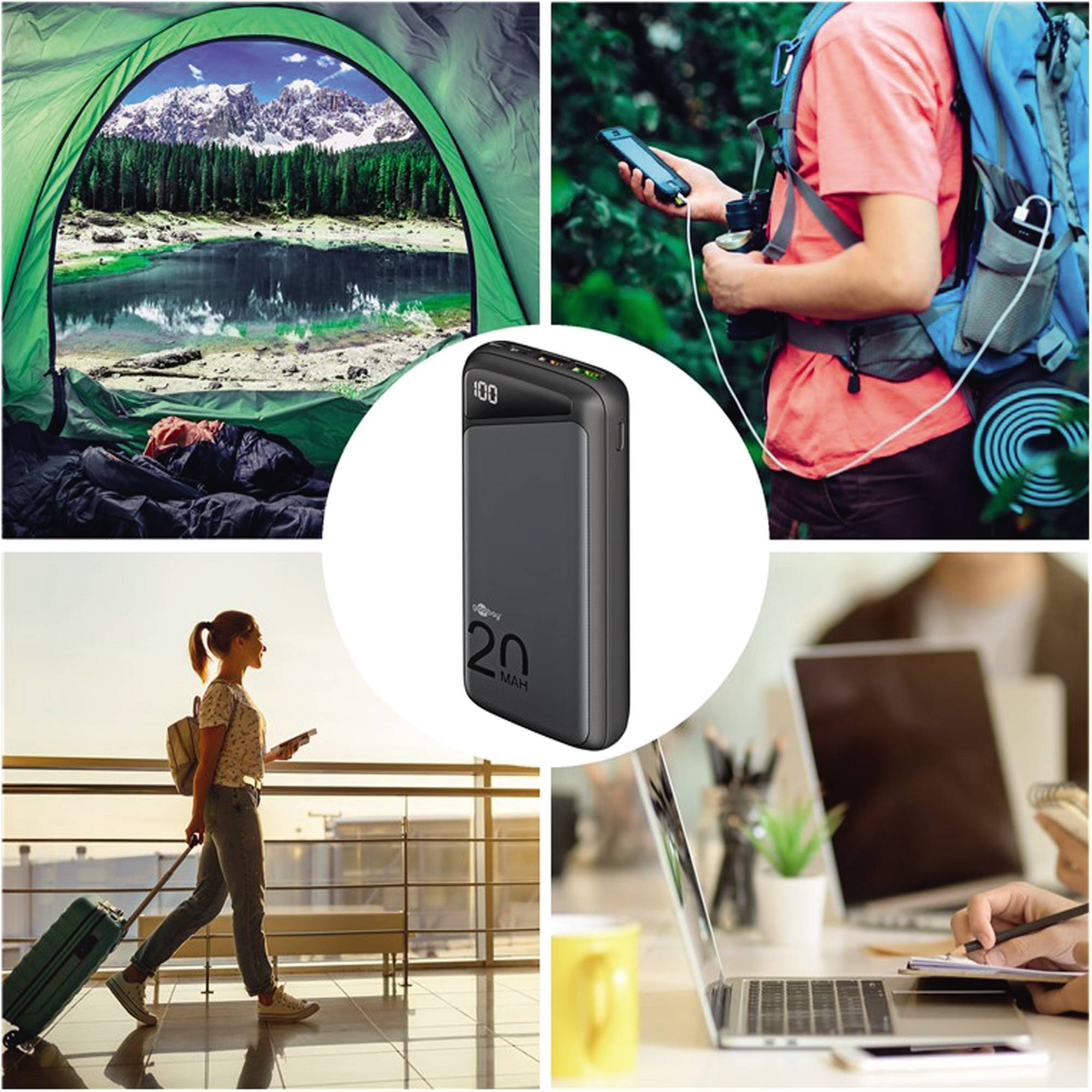 Goobay Powerbank 53939 20000mAh LED QC/PD