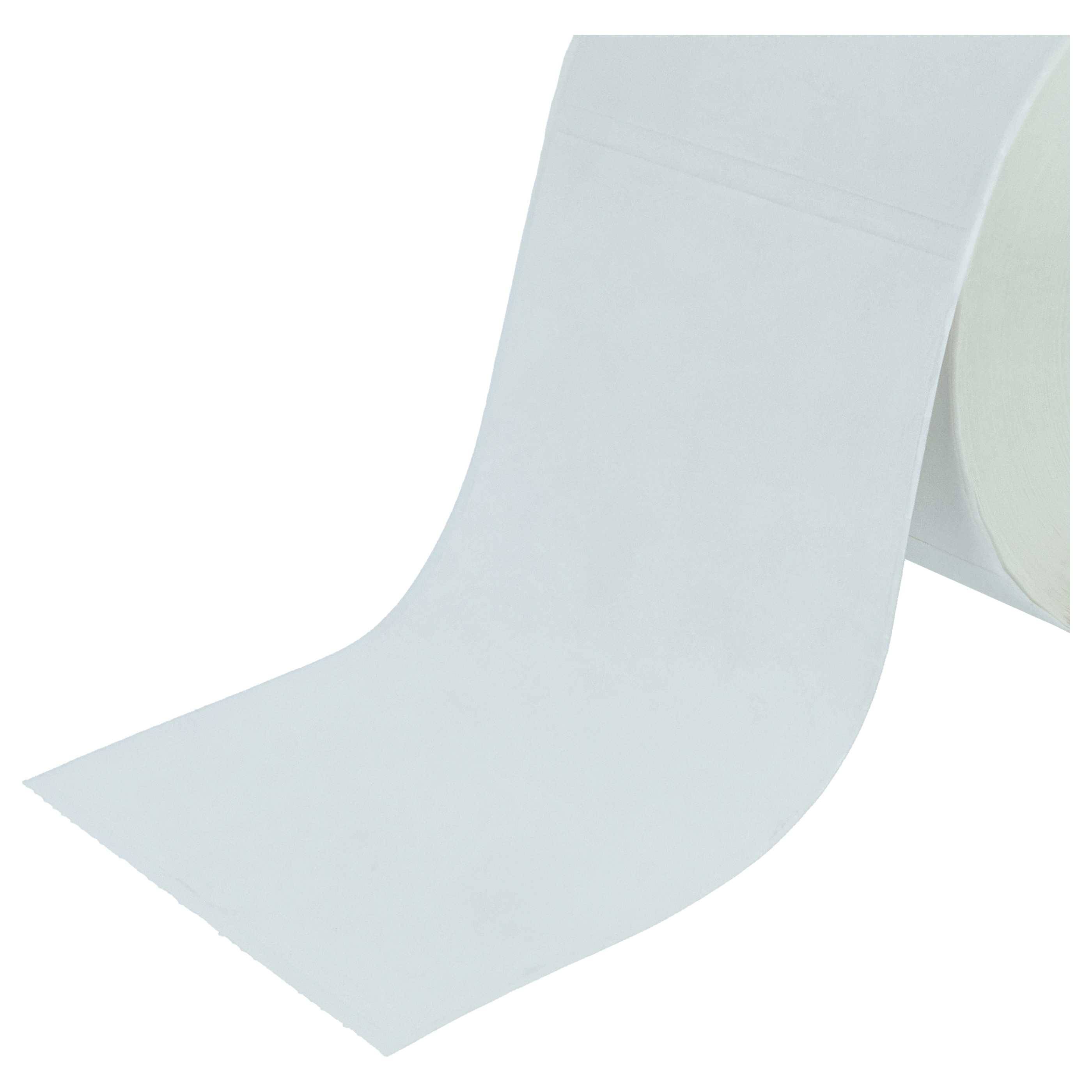 vhbw 10x Thermo-Etiketten-Rolle 101,5mm x 152mm (500 Etiketten) kompatibel mit Zebra TLP3842, TLP3742 Etiketten-Drucker - Selbstklebend