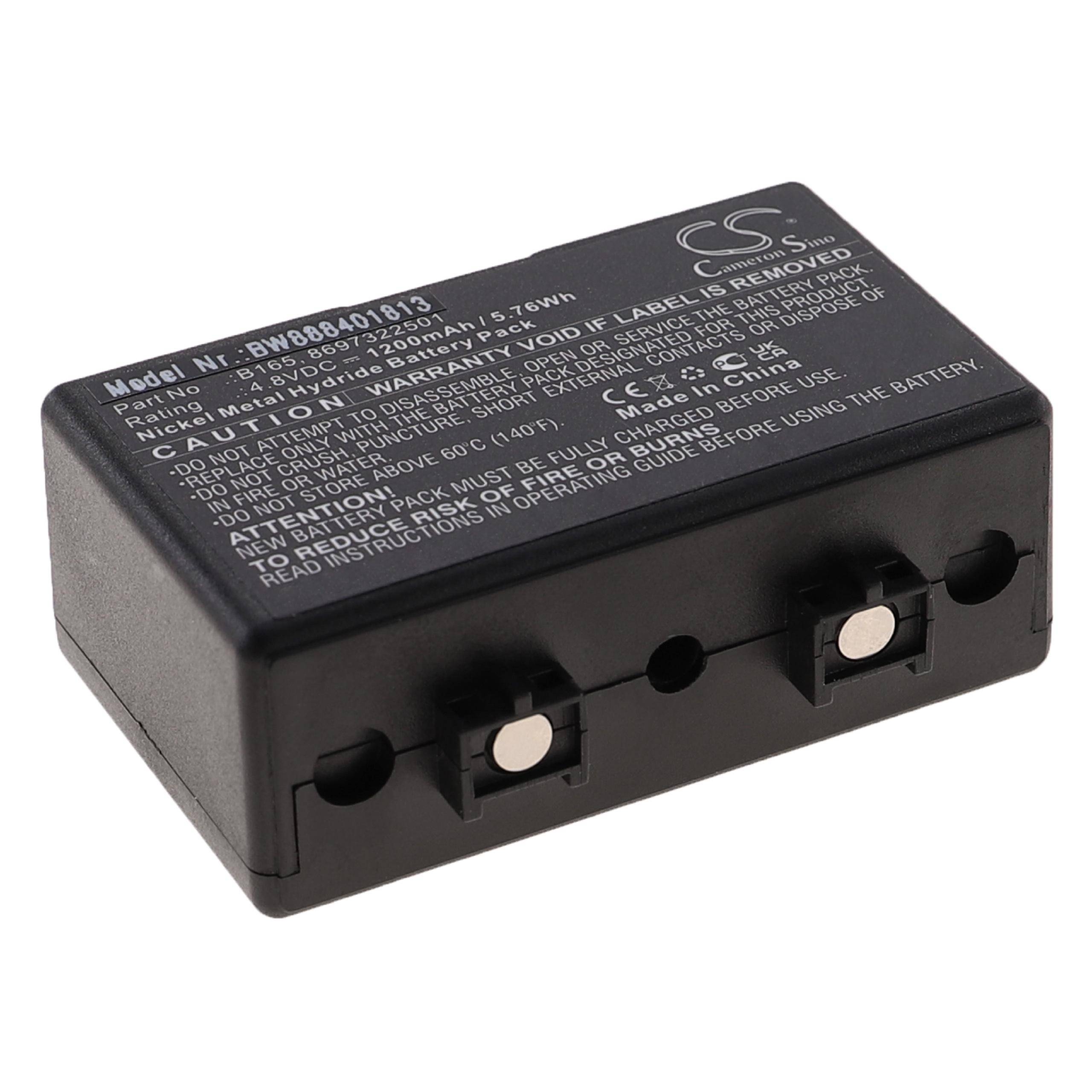 vhbw Akku kompatibel mit AEG TELEPORT 9S/10 Funkgerät, Walkie Talkie (1200mAh, 4,8V, NiMH)