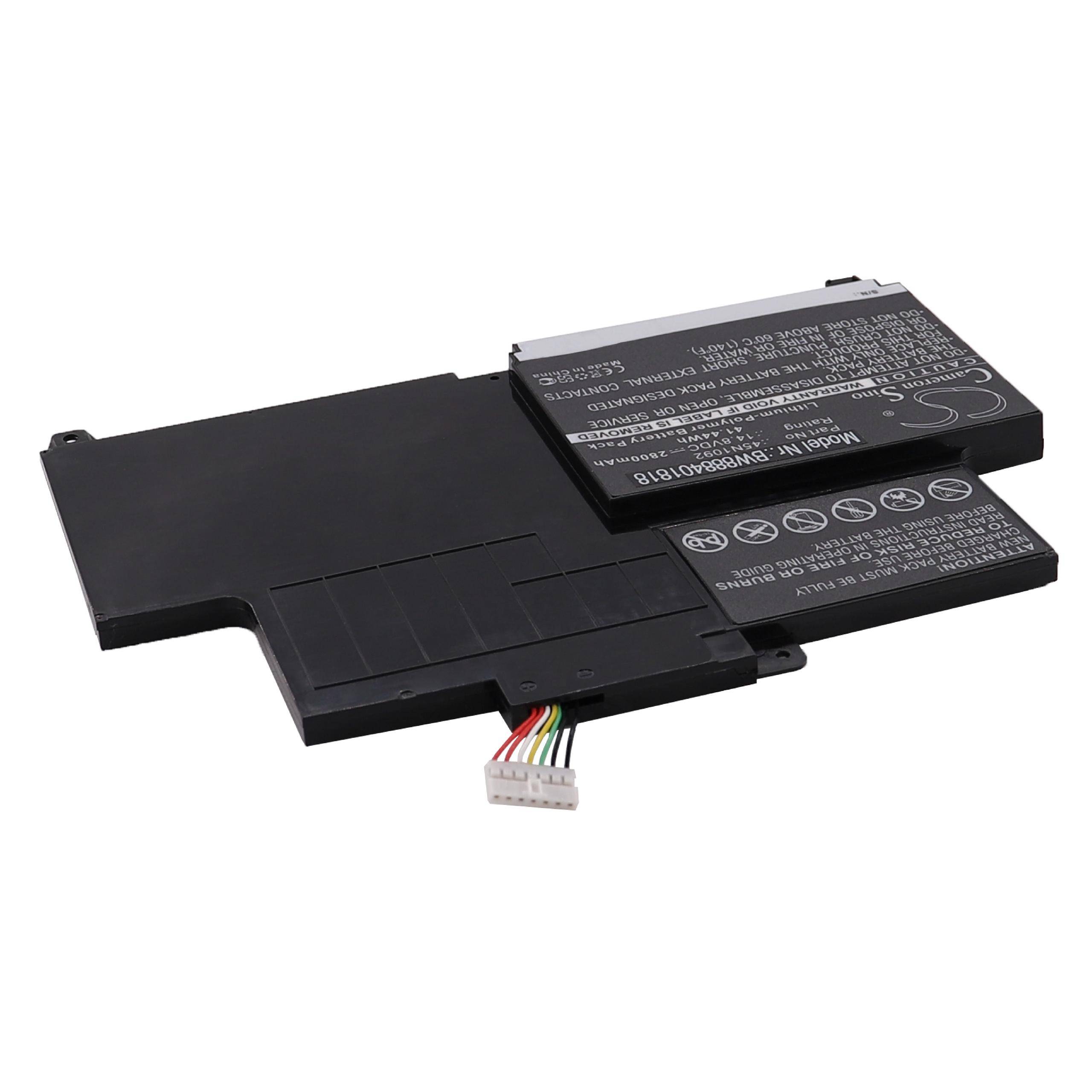 vhbw Akku kompatibel mit Lenovo ThinkPad S230u Twist (3347AA9), S230u Twist (33474ZC) Notebook (2800 mAh, 14,8 V, Li-Polymer)