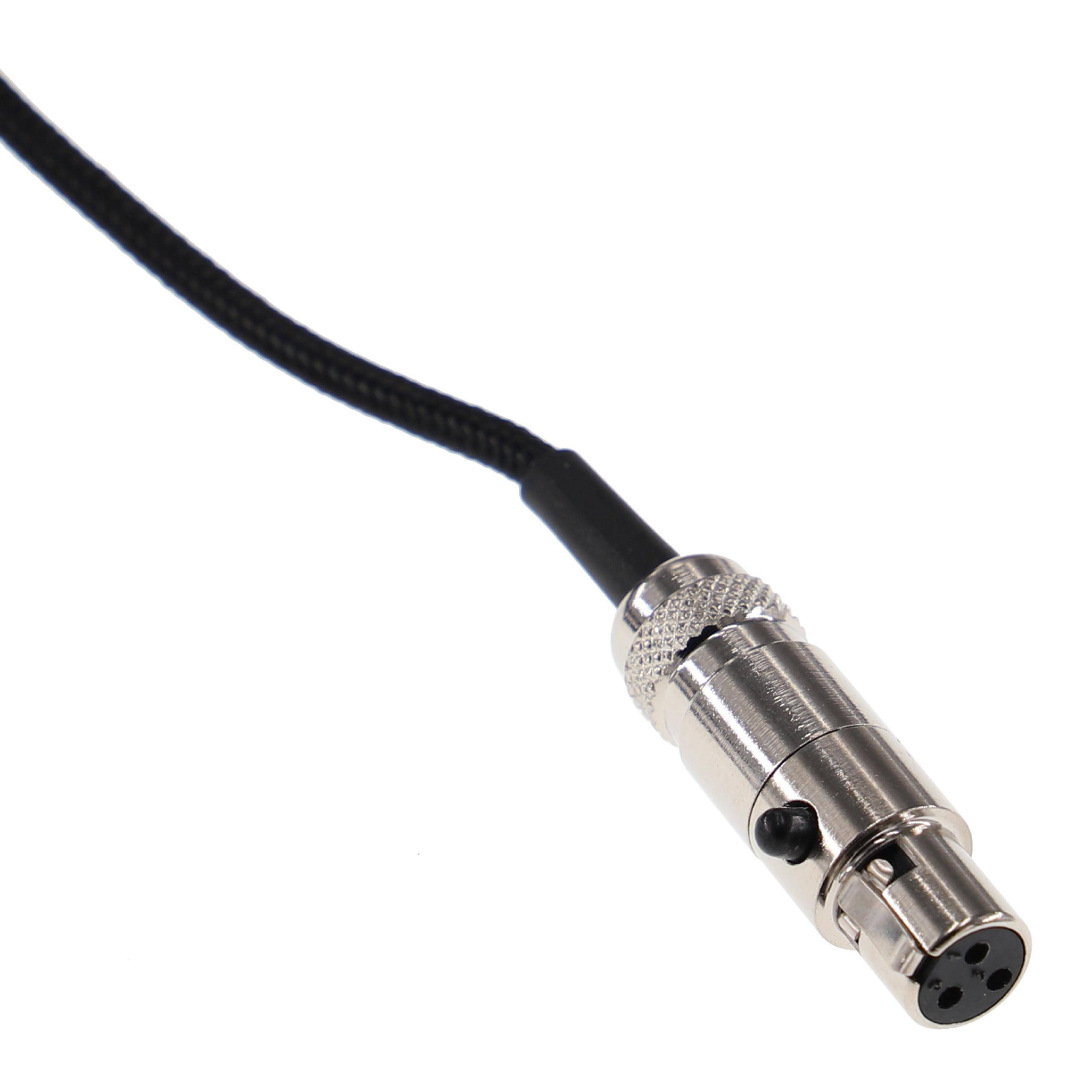 vhbw Audio AUX Kabel kompatibel mit AKG K181, K141 MK II, K171 MK II Kopfhörer - Audiokabel 3,5mm Klinkenstecker auf 6,3 mm, 120 cm Schwarz