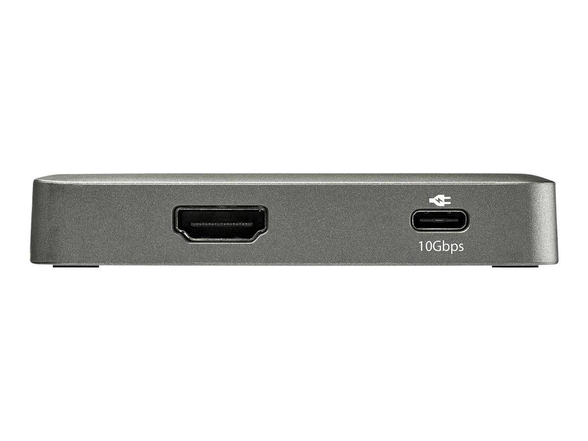 StarTech.com USB-C Multiport Adapter - USB-C auf 4K 60Hz HDMI 2.0, 100W PD Pass-through - 3-Port 10Gbit/s USB 3.1 Hub -