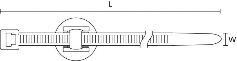 HellermannTyton Befestigungbinder T50RFT8GSD