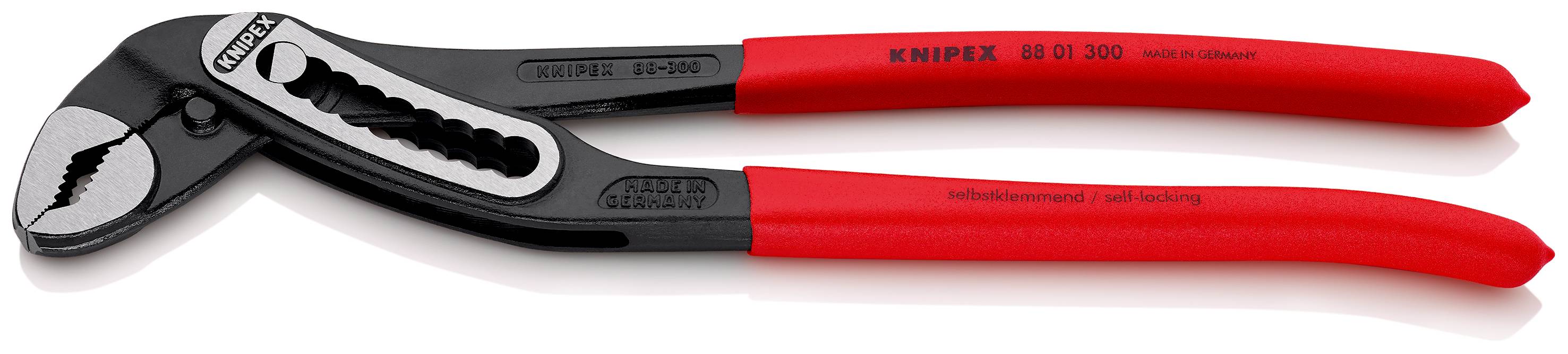 KNIPEX 88 01 300 SB Alligator® Wasserpumpenzange mit rutschhemmendem Kunststoff überzogen