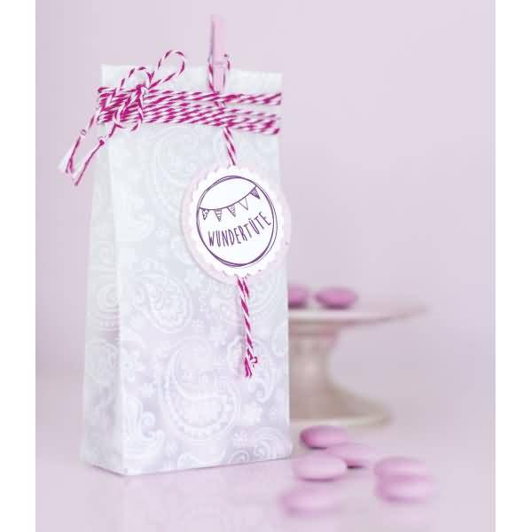 Transparent-Papier A4 115g/qm Paisley weiß