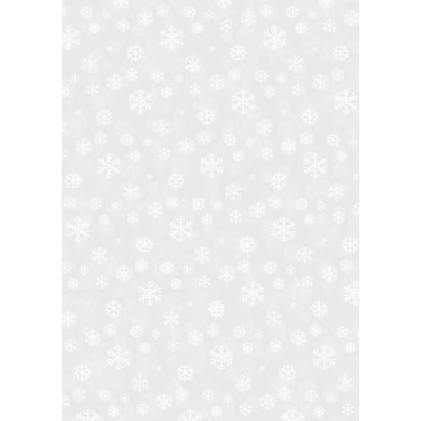 Transparent-Papier A4 115g/qm Schneekristalle weiß