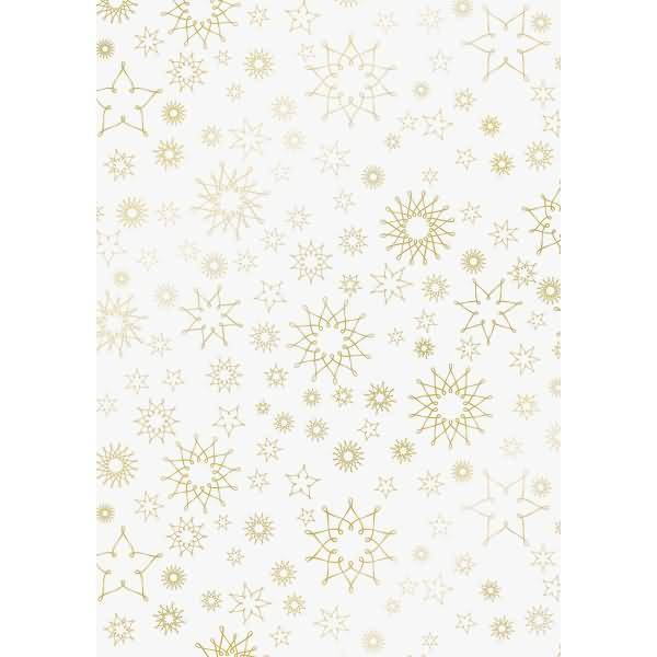 Transparent-Papier 50x70cm 115g/qm Stardust gold