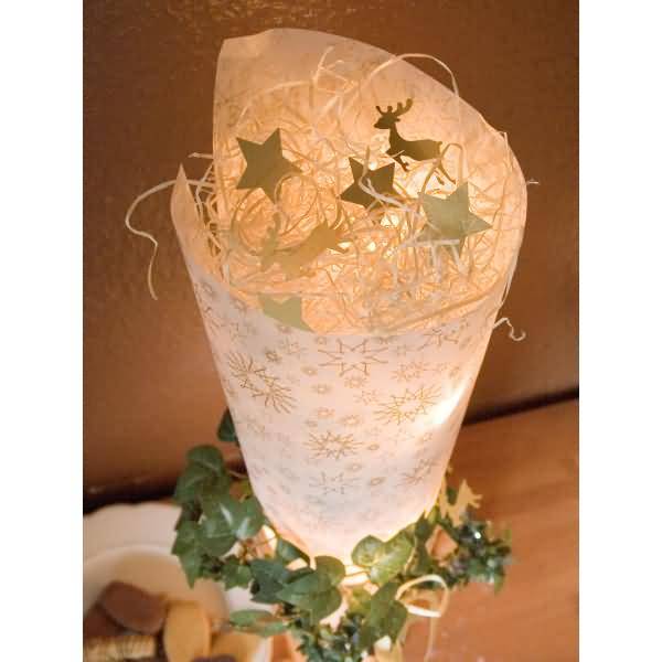 Transparent-Papier 50x70cm 115g/qm Stardust gold