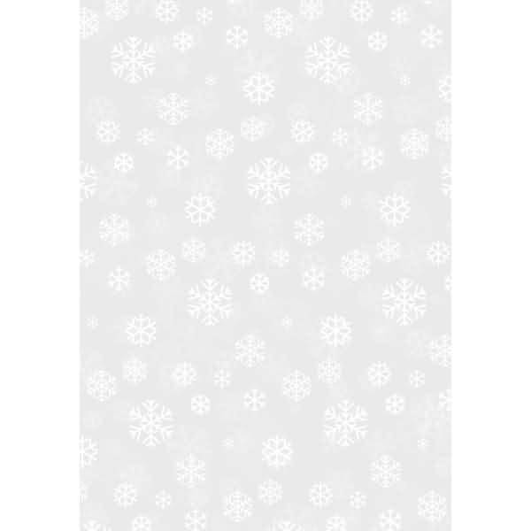 Transparent-Papier 50x70cm 115g/qm Schneekristalle