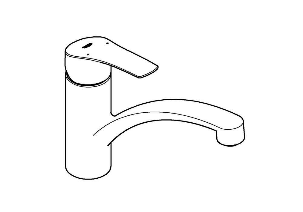 GROHE EH-Spültischbatterie EUROSMART 1/2Zoll fla Ala chr chrom 33281_3