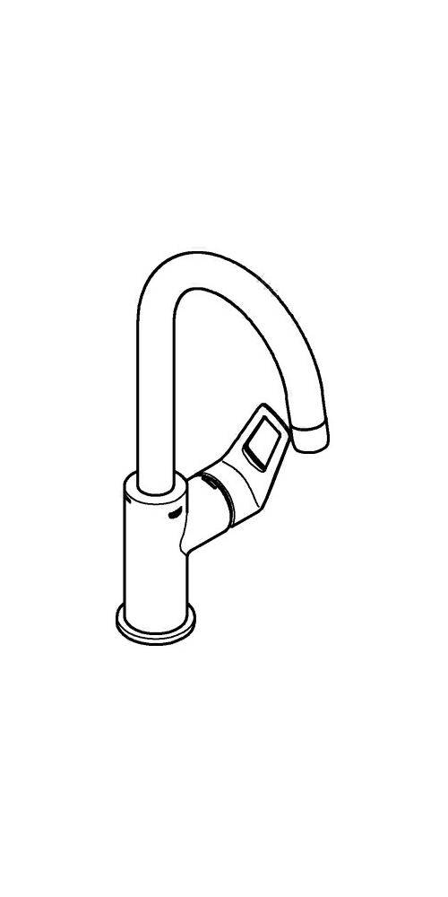 GROHE EH-Waschtischbatterie BAULOOP 1/2Zoll L-Size chr chrom 23891_1