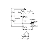 GROHE EH-Waschtischbatterie BAULOOP 1/2Zoll M-Size chr chrom 23762_1 GROHE EH-Waschtischbatterie BAULOOP 1/2Zoll M-Size chr chrom 23762_1