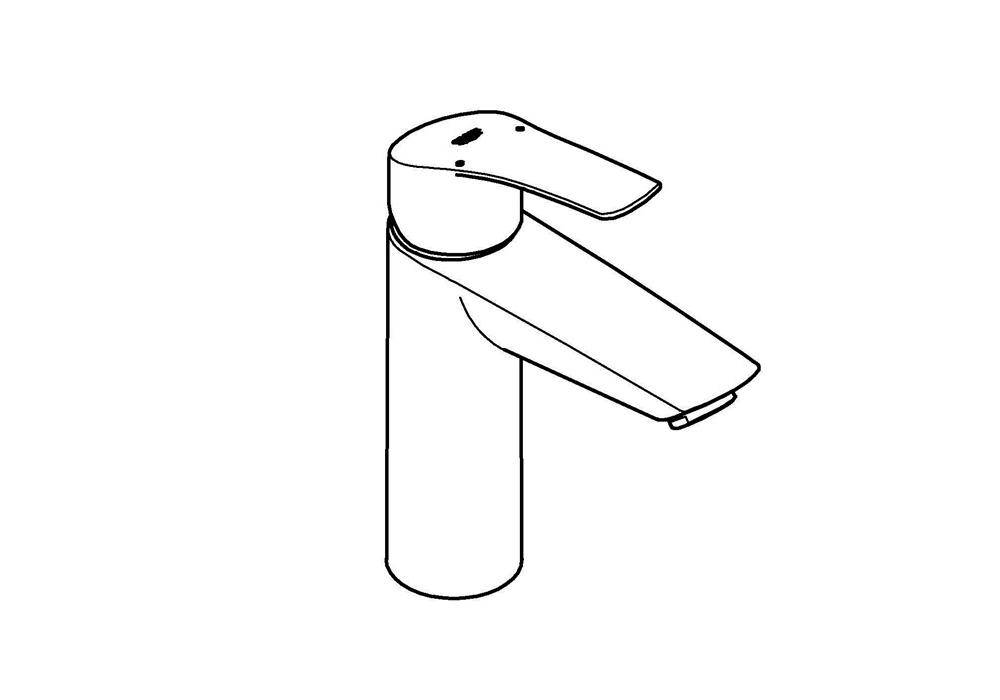 GROHE Einhand-Waschtischbatterie EUROSMART 1/2Zoll M-Size chr M-Size