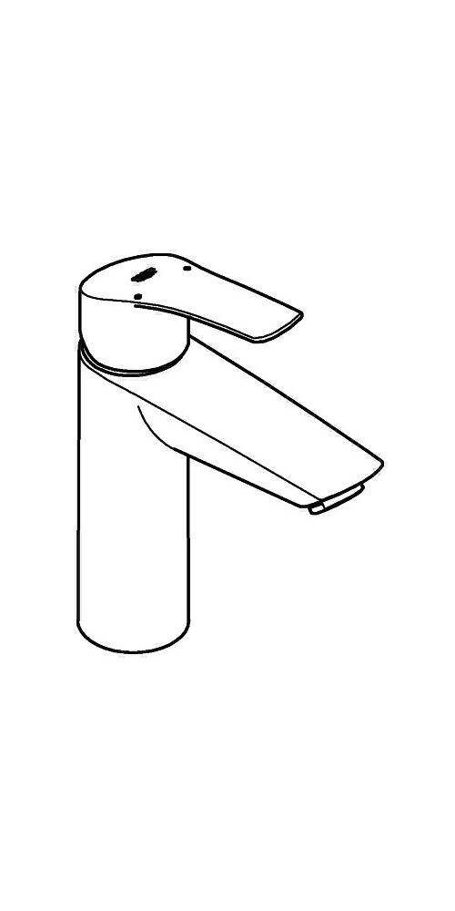 GROHE Einhand-Waschtischbatterie EUROSMART 1/2Zoll M-Size chr M-Size