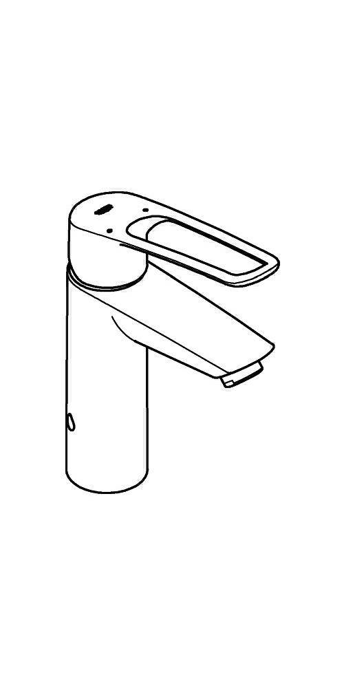 GROHE Einhand-Waschtischbatterie EUROSMART 1/2Zoll M-Size chr