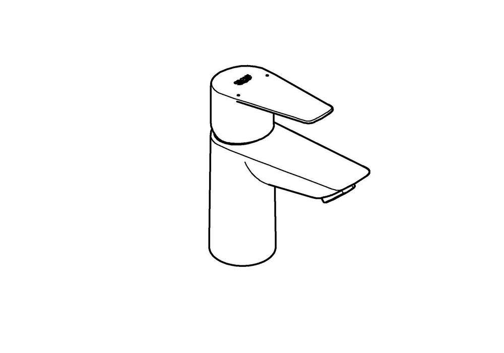 GROHE EH-Waschtischbatterie BAUEDGE 1/2Zoll S-Size glatter Körper chr