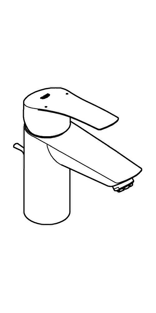 GROHE Einhand-Waschtischbatterie EUROSMART 1/2Zoll S-Size ND chr