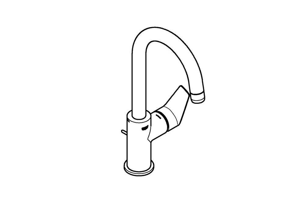 GROHE EH-Waschtischbatterie BAUEDGE 1/2Zoll L-Size chr chrom 23760_1