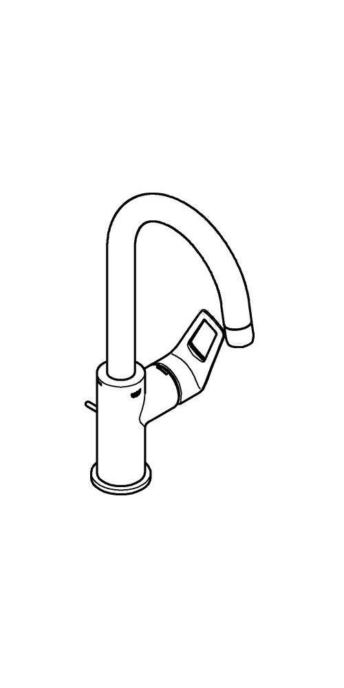 GROHE EH-Waschtischbatterie BAULOOP 1/2Zoll L-Size chr chrom 23763_1