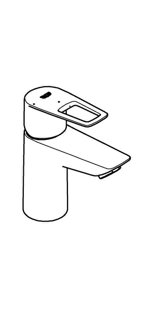 GROHE EH-Waschtischbatterie BAULOOP 1/2Zoll S-Size chr chrom 23883_1