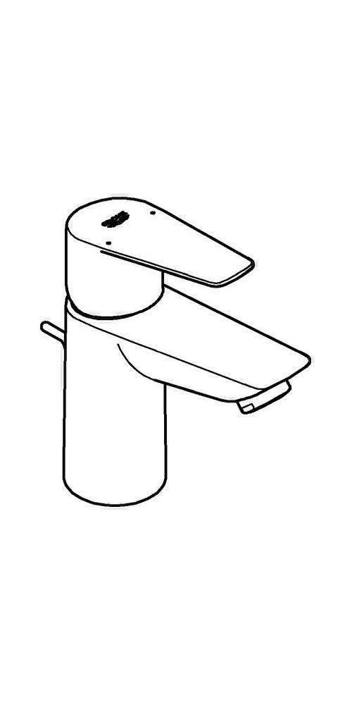 GROHE EH-Waschtischbatterie BAUEDGE 1/2Zoll S-Size chr chrom 23894_1