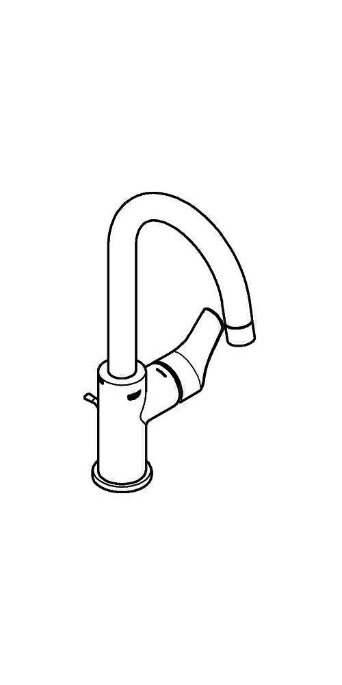 GROHE Einhand-Waschtischbatterie EUROSMART 1/2Zoll L-Size chr