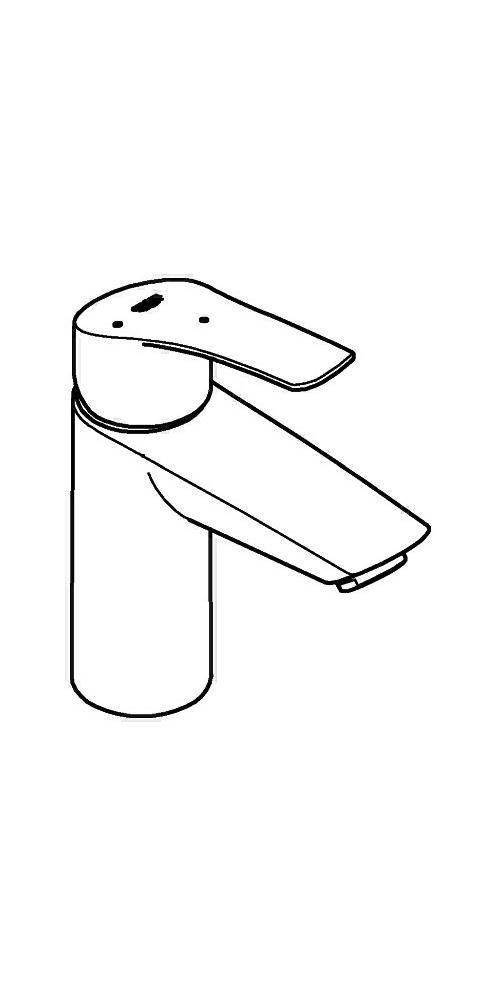 GROHE Einhand-Waschtischbatterie EUROSMART 1/2Zoll S-Size chr