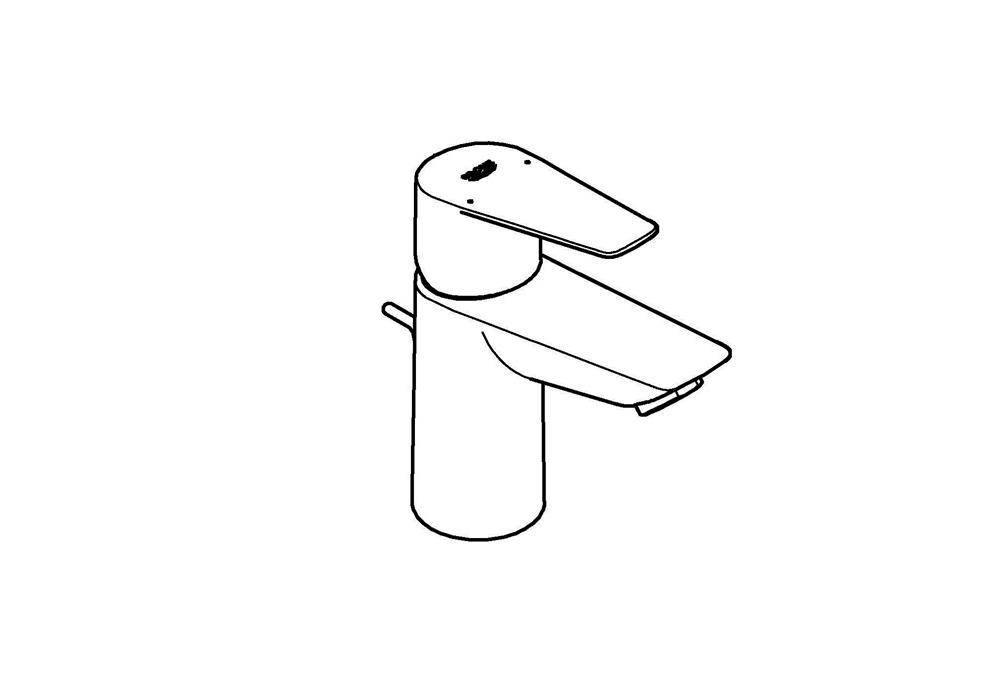 GROHE EH-Waschtischbatterie BAUEDGE 1/2Zoll S-Size ZAG chr chrom