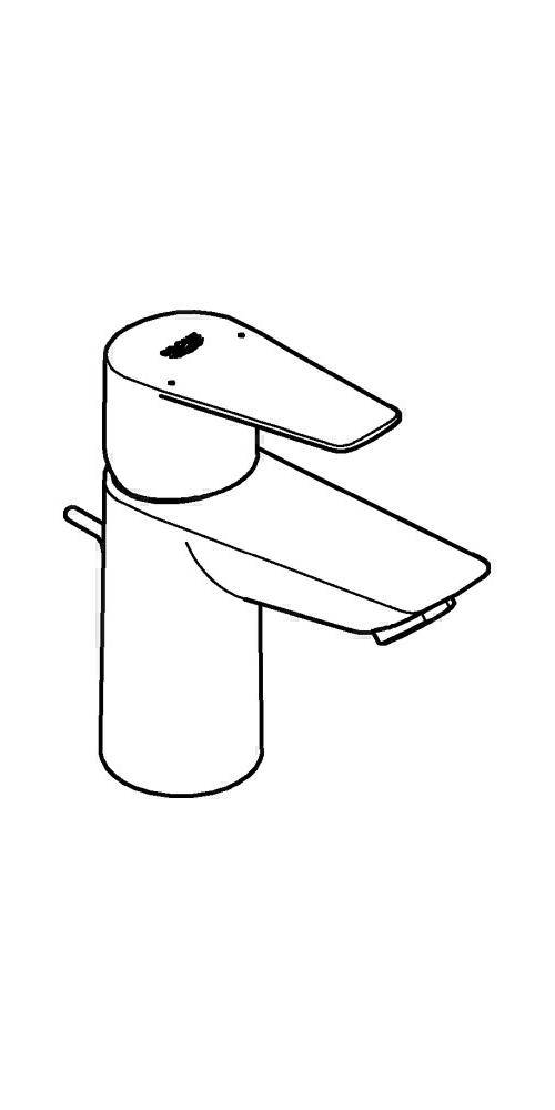 GROHE EH-Waschtischbatterie BAUEDGE 1/2Zoll S-Size ZAG chr chrom