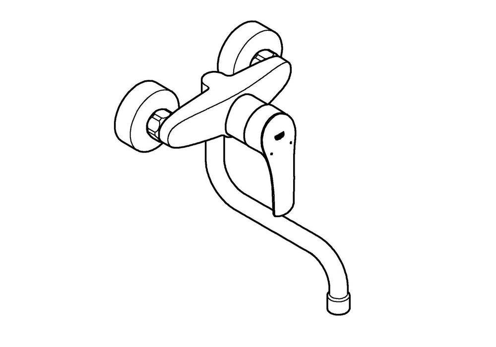 GROHE EH-Spültischbatterie EUROSMART 1/2Zoll chr chrom 31391_3