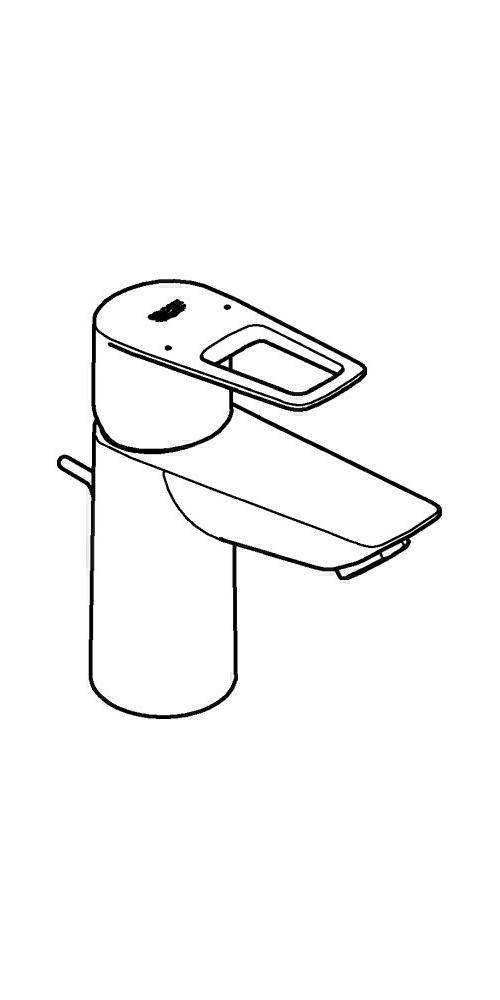 GROHE EH-Waschtischbatterie BAULOOP 1/2Zoll S-Size ZAG chr chrom