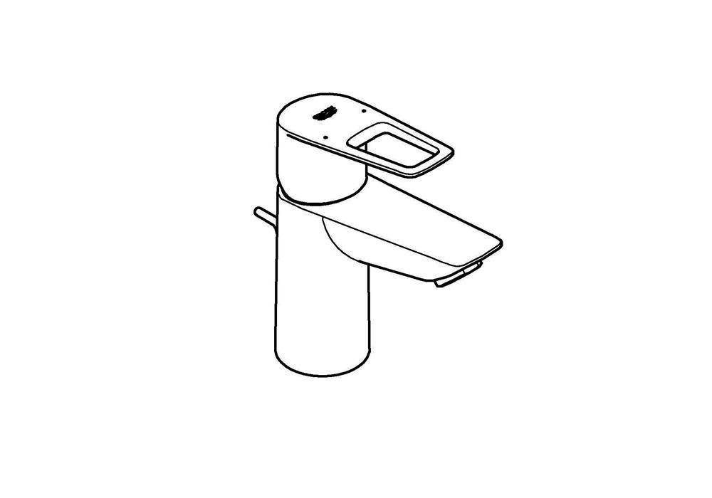 GROHE EH-Waschtischbatterie BAULOOP 1/2Zoll S-Size ZAG chr chrom