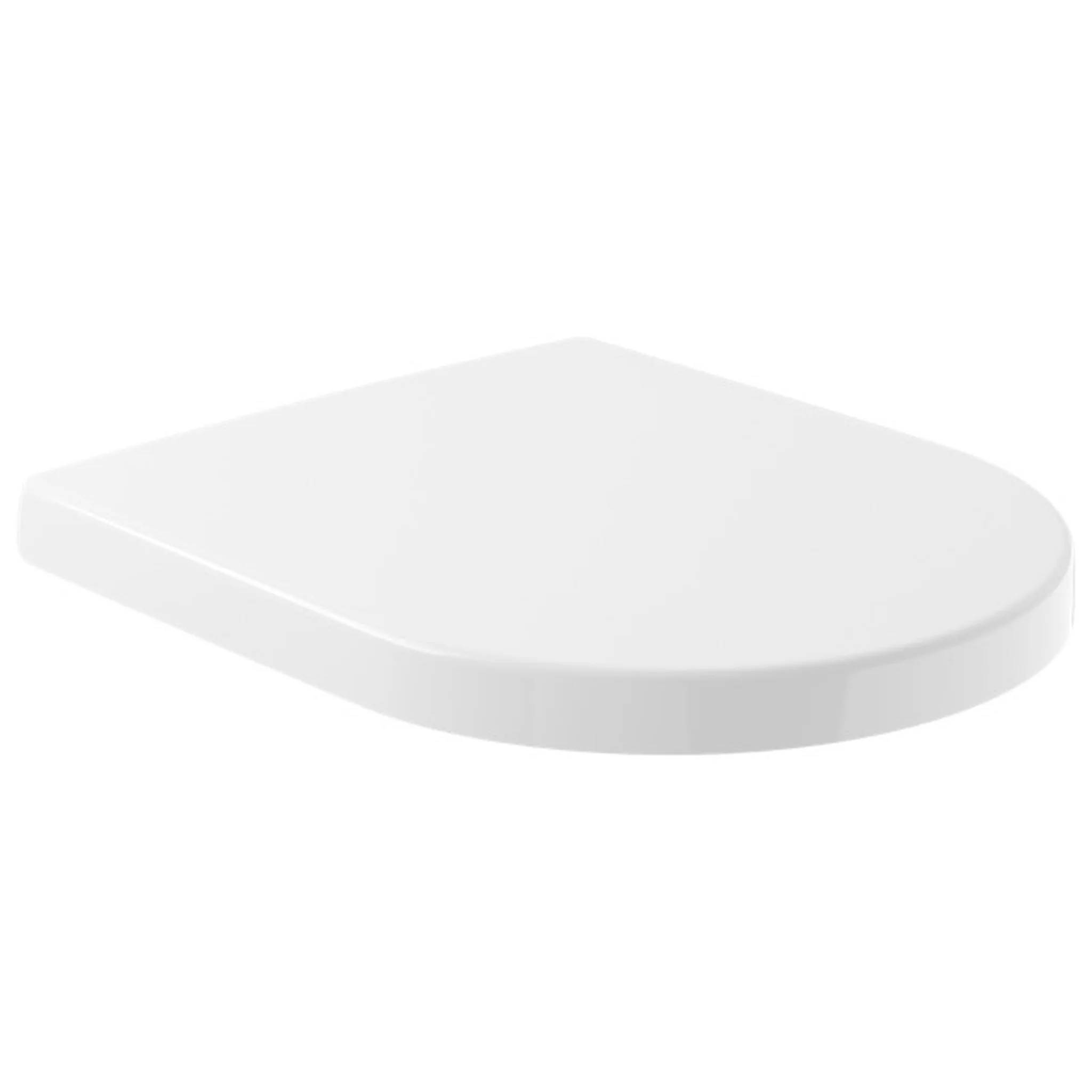 Weiße abgerundete rechteckige Plattform oder Tablet auf einfachem weißem Hintergrund.