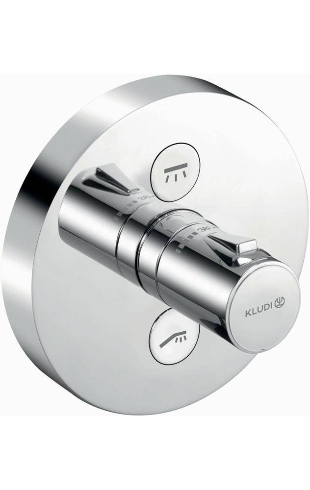 Kludi UP-Thermostatarmatur PUSH Feinbaus mit Funktionseinheit rund