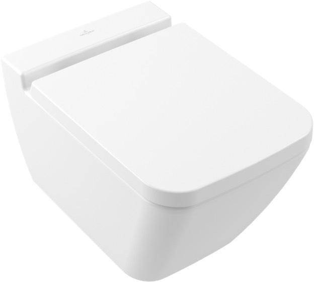 VILLEROY & BOCH 9M88S1RW WC-Sitz Finion Scharniere aus Edelstahl, SoftClosing Fu