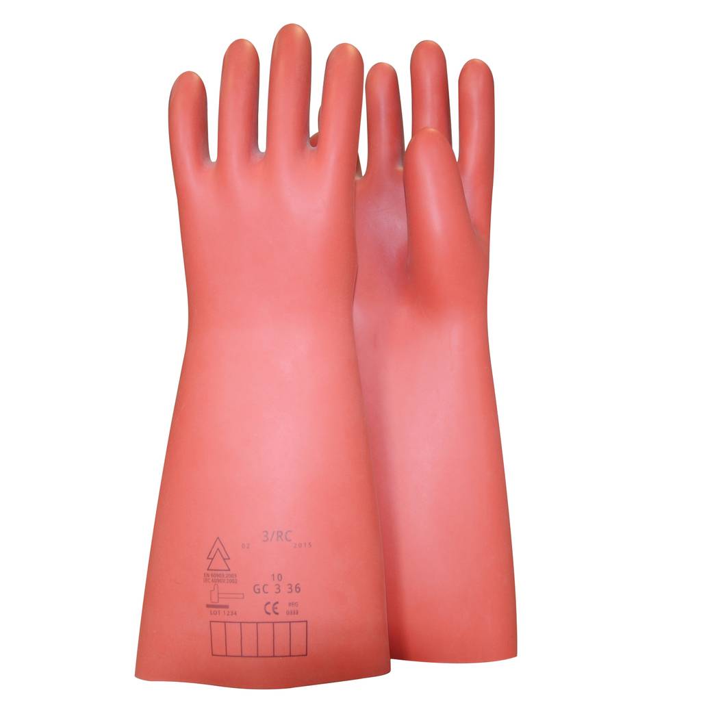 KS TOOLS 117.0095 - Isolierende Handschuhe - Rot - Erwachsener - Männlich - UV-beständig - Latex