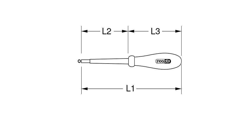 KS TOOLS Schraubendreher mit Schutzisolierung fr