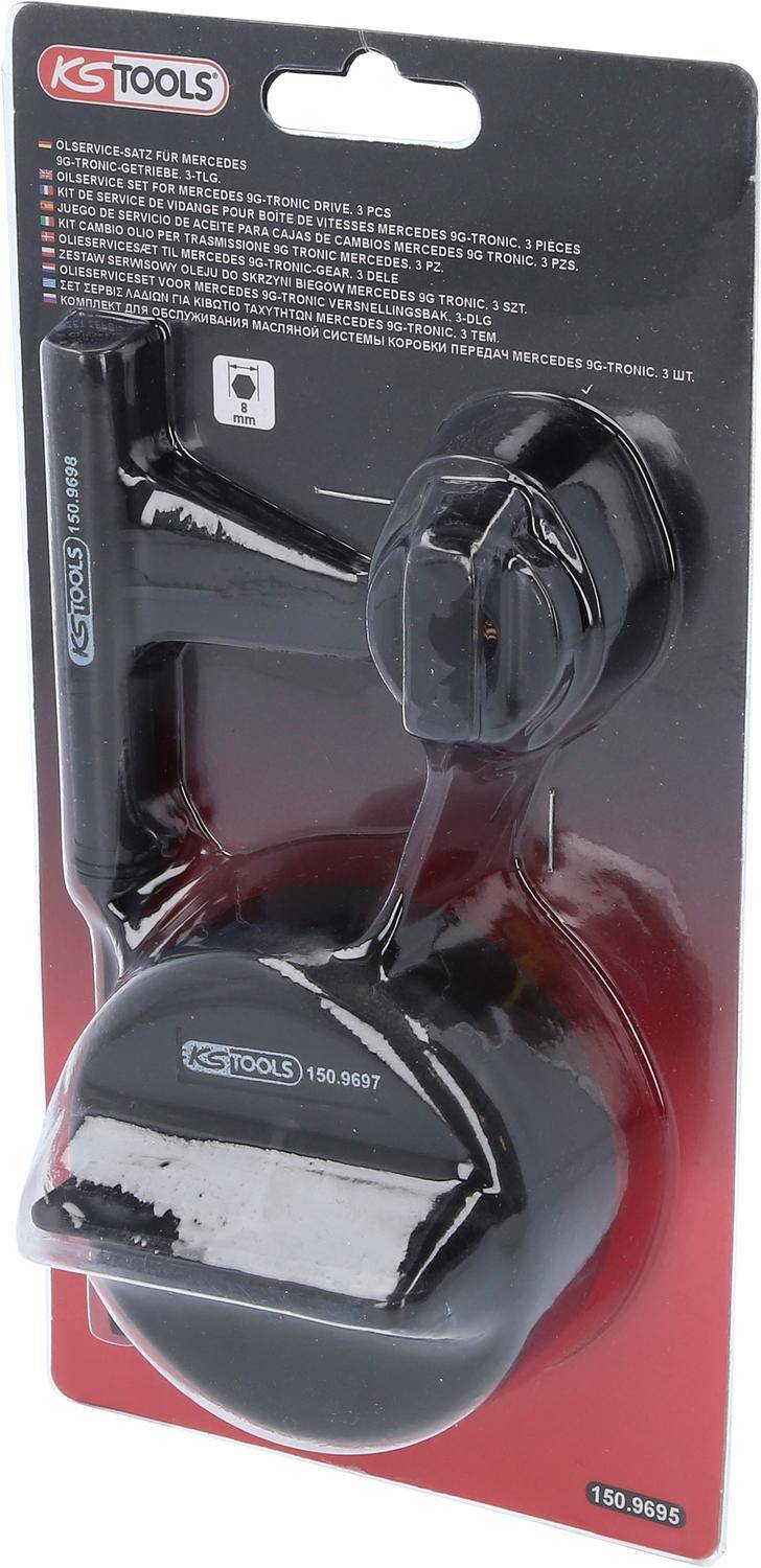 KS TOOLS Ölservice-Satz für Mercedes 9G-Tronic-Getriebe, 3-tlg