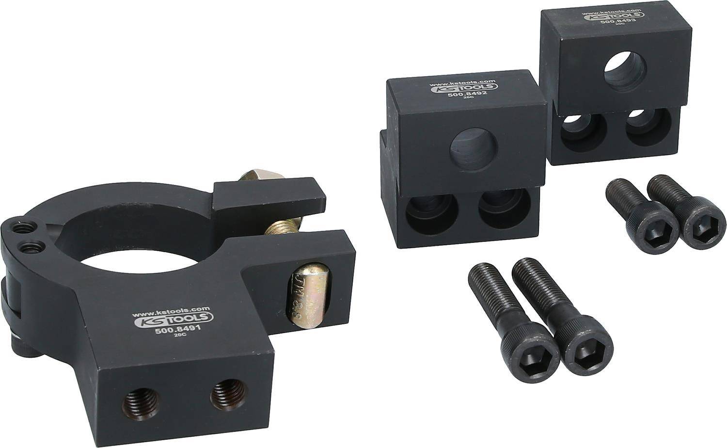 KS TOOLS Werkzeuge-Maschinen GmbH Universal-Federbeinhalter-Satz, 9-tlg (500.8490)