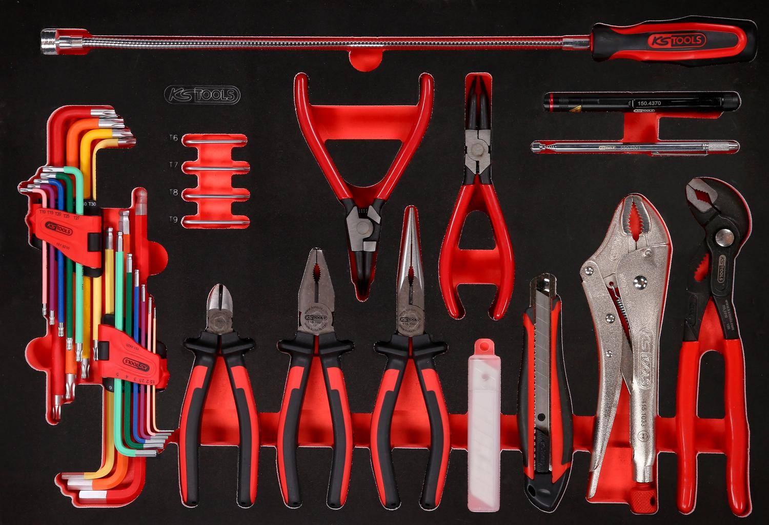 KS TOOLS Zangen- / und Winkelstiftschlüssel-Satz in